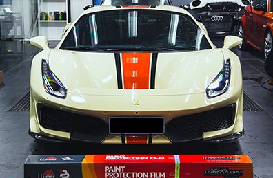 法拉利488pista 全车透明保护膜