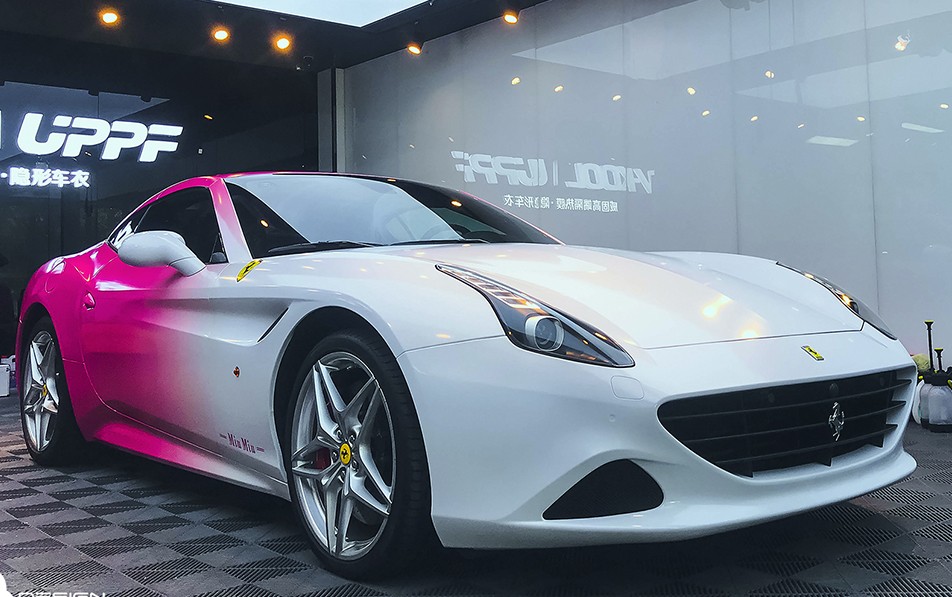 法拉利加州T  整车渐变彩绘 